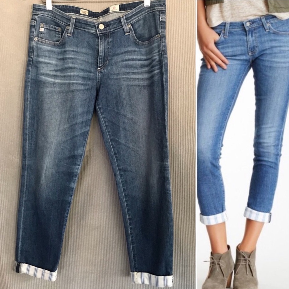 ⚜️Adriano Goldschmied jeans cigarette roll-up crop